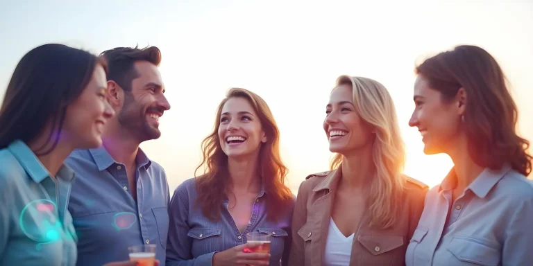 Grandes conversaciones en una experiencia con amigos